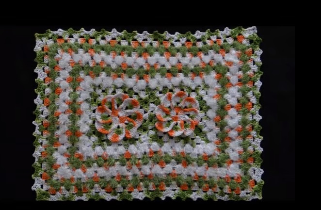 Tapete de Crochê Euro Flor artesanal Material e Vídeo