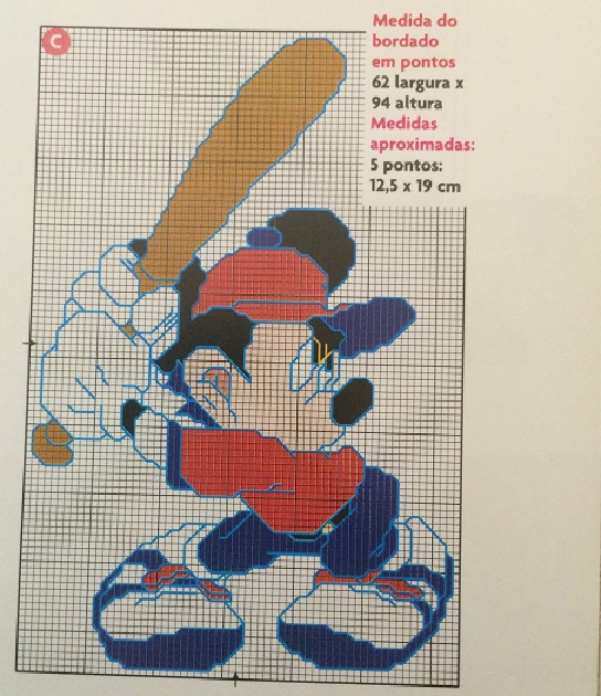 Gráficos do Mickey Em Ponto Cruz – Idéias e Foto