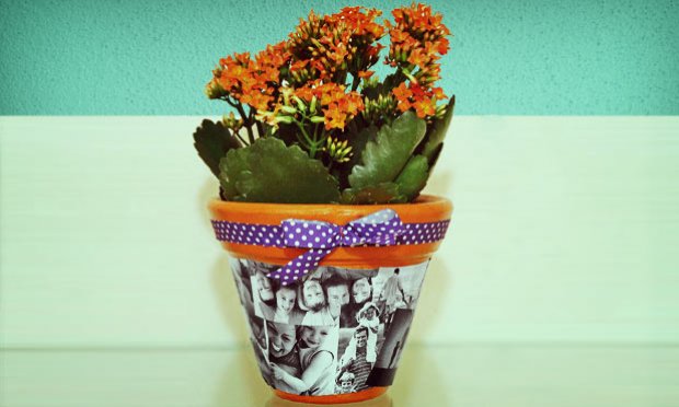 Vasos de Flores Decorados com Fotos – Material e Como Fazer