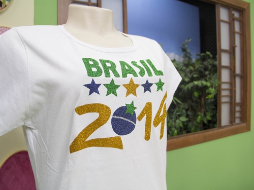 Customizar Camisetas Com Termocolante Glitter Para Copa 2014 – Dicas, Material,  Passo a Passo