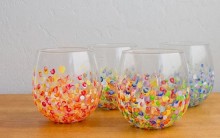 Como Decorar Vasos de Vidro com Tinta – Passo a Passo