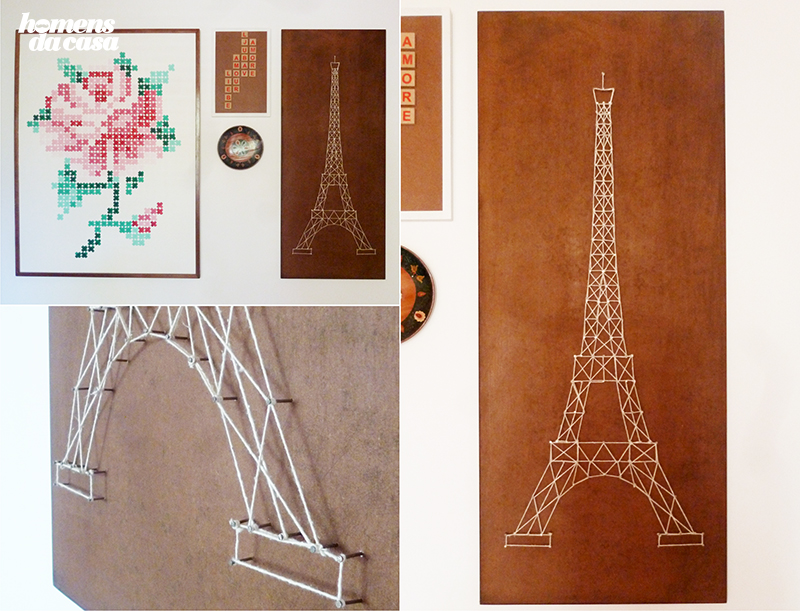 Quadro Torre Eiffel Com Barbante – Como Fazer