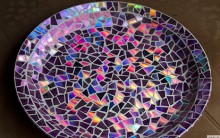 Bandeja Decorada Com Mosaico de CD – Como Fazer Passo a Passo
