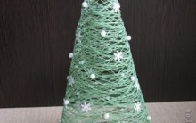 Árvore de Natal Feita de Linha – Material e Como Fazer