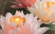 Luminária de Vidro com Flor de Papel – Materiais e Como Fazer