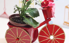 Bicicleta Decorativa Com Materiais Recicláveis – Vídeo