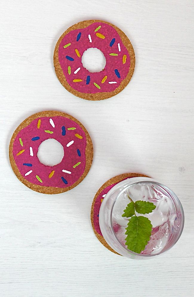 Descanso de Copo em Forma de Donuts – Como Fazer Passo a Passo