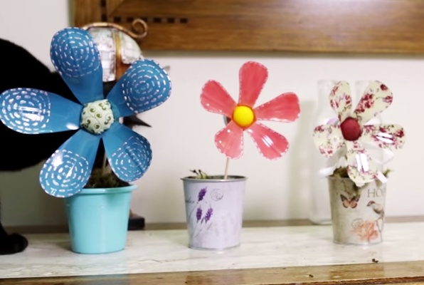 Flor de Garrafa Pet – Materiais e Vídeo
