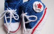Sapatinho de Crochê Infantil All Star – Material e Passo a Passo