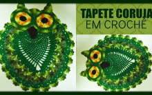Tapete Coruja de Barbante feito de Crochê – Material e Vídeo Aula