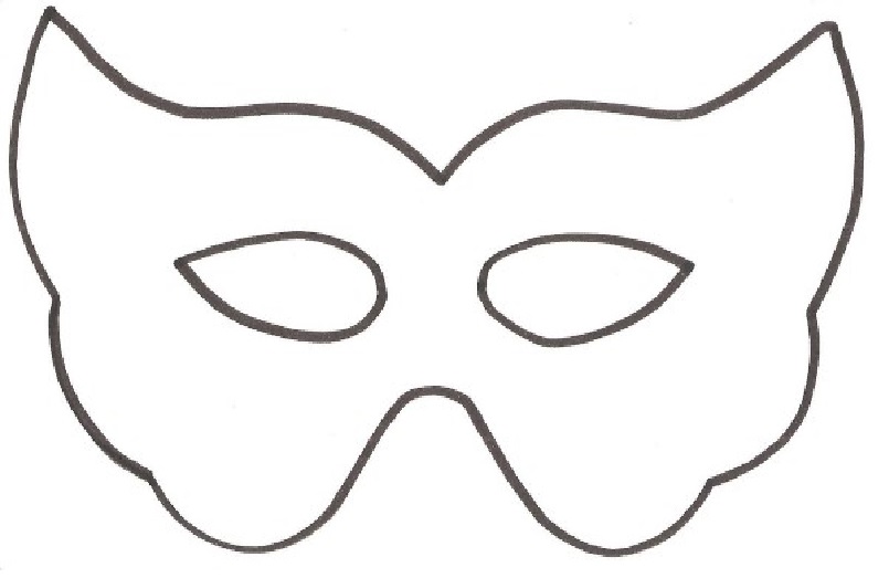 Moldes de Máscaras para Carnaval molde5