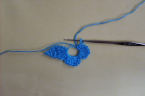 Mini Borboletas em crochê azul