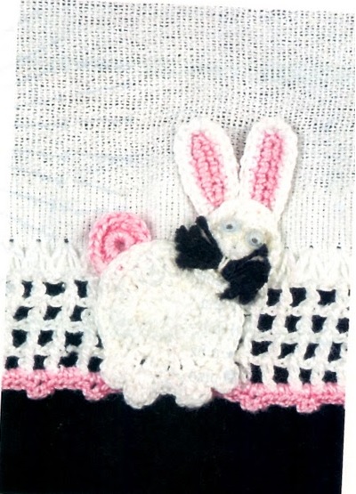 Bico Pano de Prato Coelhinho Em Crochê – Como Fazer