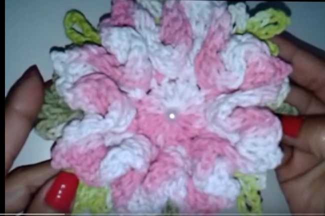 Flor Monalisa Em Croche - Material e Vídeo