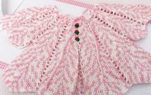 Casaco Bebê Rosa Mescla Crochê – Material e Como Fazer