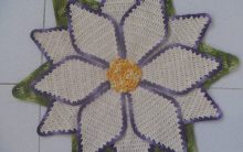 Tapete Flor Estrela Em Crochê – Material e Como Fazer