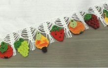 Barrado Frutas Em Crochê – Material e Receita