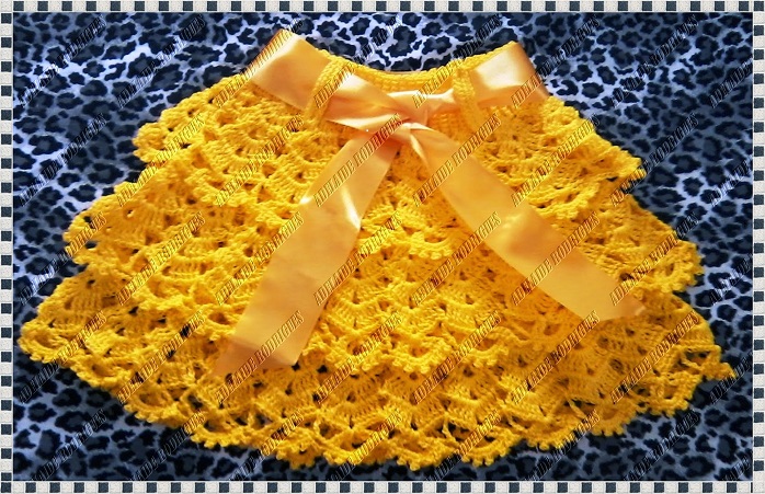 Saia Amarelo Ouro Em Crochê Como Fazer