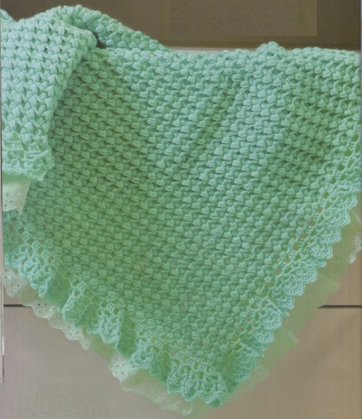 Manta Verde Para Bebê Em Crochê – Material e Como Fazer