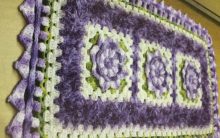 Tapete Retangular Floral Em Crochê – Material e Como Fazer