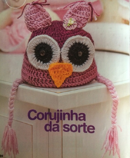 Touca Corujinha da Sorte Crochê – Material e Receita