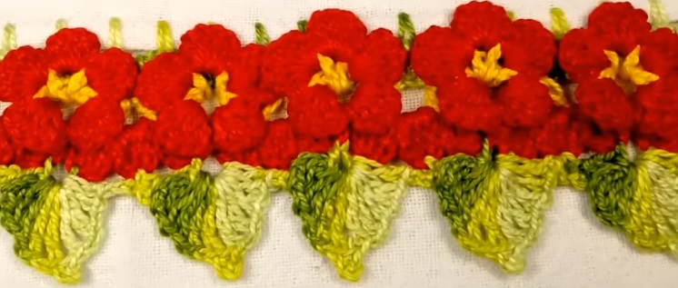 Barrado Flores Em Crochê – Material e Vídeo