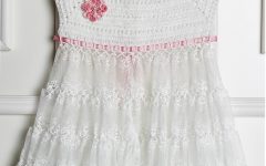 Vestido Branco e Rosa Crochê – Material e Receita