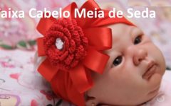 Faixa Cabelo Baby Meia de Seda – Material e Vídeo