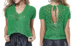 Blusa Barroco Verde Em Tricô – Material e Receita