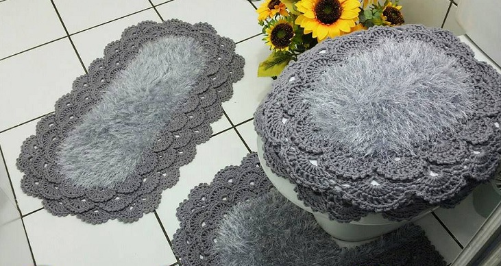 Capa Para Vaso Sanitário Rendado Luxo Crochê – Material e Vídeo
