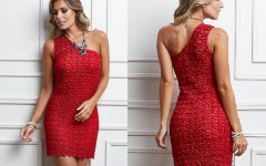 Vestido Vermelho Um Ombro Só Crochê – Material e Receita