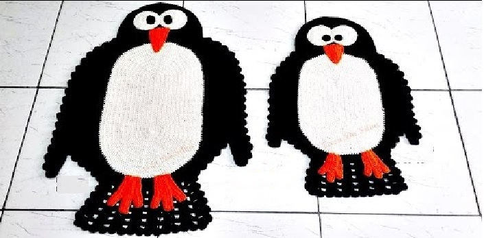 Tapete Pinguim Em Crochê – Material e Vídeo