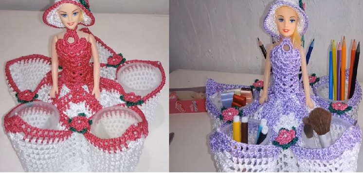 DIY - Croche Para Bonecas Barbie Vídeo Tutorial Vestido de Festa