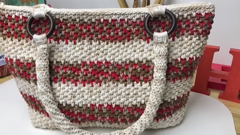 Bolsa Maca Do Amor Em Croche Material E Video Bigtudo Artesanato