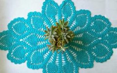 Trilho de Mesa Tiffany Em Crochê- Material e Receita