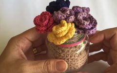 Vaso de Flores Em Crochê – Material e Vídeo