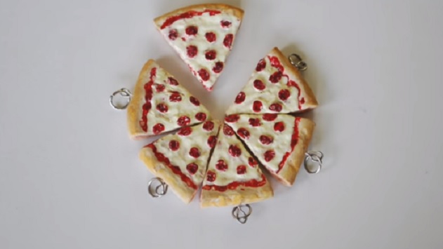 Colar da Amizade Mini Pizza Biscuit – Material e Vídeo