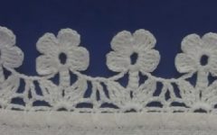 Barrado de Flores Delicadas Crochê – Material e Vídeo
