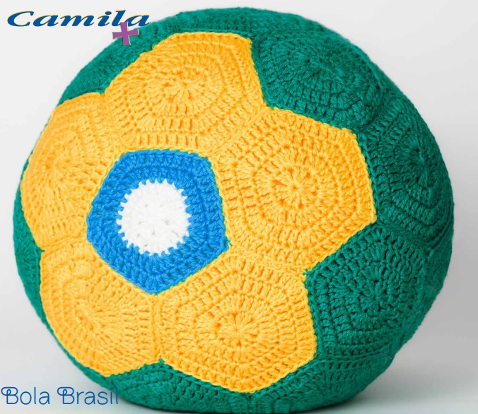 Bola Brasil Em Crochê – Material e Receita