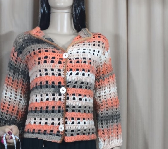 Jaqueta Fácil Em Crochê – Material e Vídeo