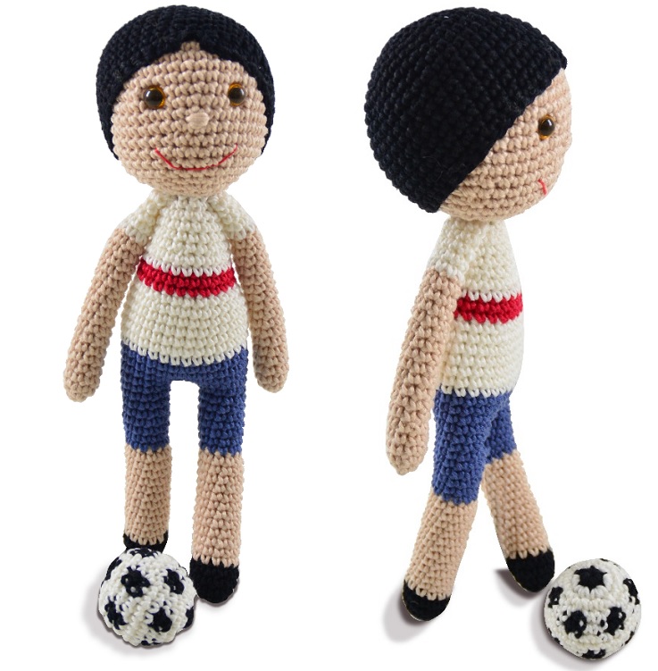 Amigurumi Jogador de Futebol Crochê – Material e Receita