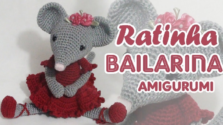 Amigurumi Ratinha Bailarina – Material e Vídeo