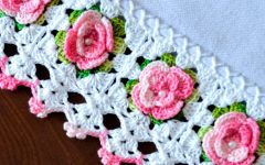 Barrado de Mini Rosas Em Crochê – Material e Receita