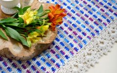 Trilho de Mesa Colore Em Crochê – Material e Receita
