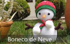 Amigurumi Boneco de Neve Em Crochê – Material e Vídeo