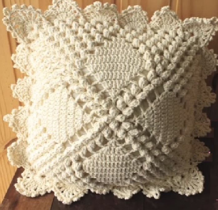 Capa de Almofada Vintage Em Crochê – Material e Vídeo