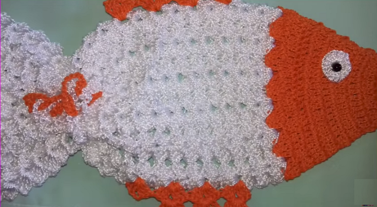 Porta Pano de Prato Peixe Em Crochê – Material e Vídeo