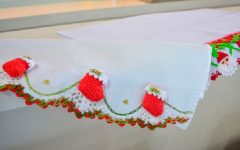 Barrado Bota de Natal Em Crochê – Material e Receita