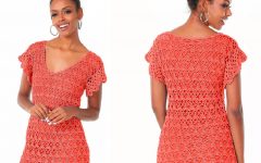 Vestido Coral Vivo Em Crochê – Material e Receita