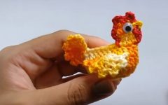 Galinha Para Aplicação Em Crochê – Material e Vídeo